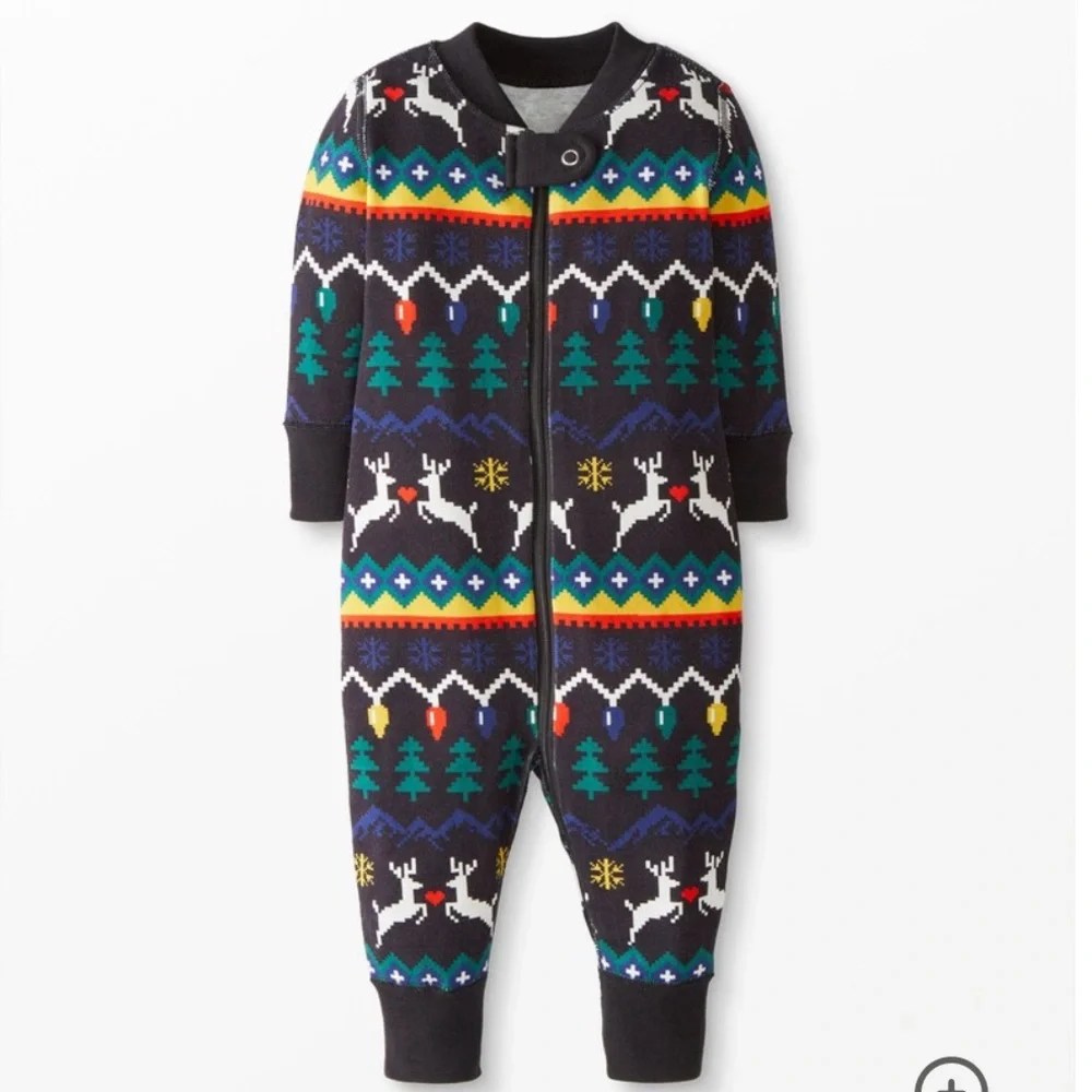 Hanna Andersson - Holiday Print Baby Zip Sleeper - NWOT